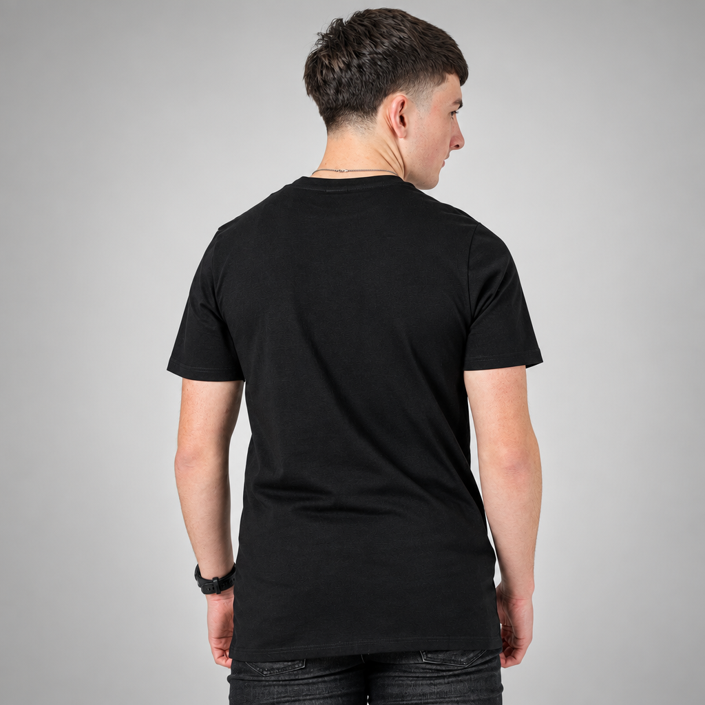 Vistuba Men's Jet Black London 1986 - Retro Vintage Design Spot Print T-Shirt - Soft Cotton Jersey Fabric