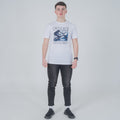 Vistuba Men's White Free Style Spot Print T-Shirt - Soft Cotton Jersey Fabric