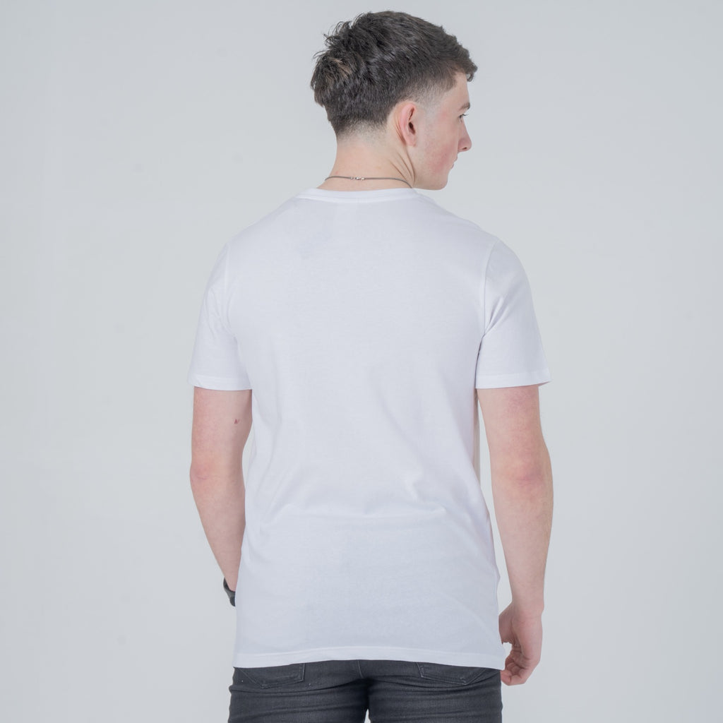 Vistuba Men's White Free Style Spot Print T-Shirt - Soft Cotton Jersey Fabric