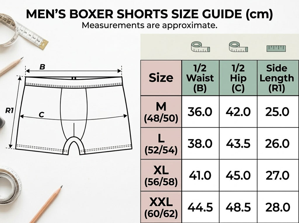 Vistuba Men’s Cotton-Blend Boxer Briefs, 3-Pack, White, Grey & Black With Combination