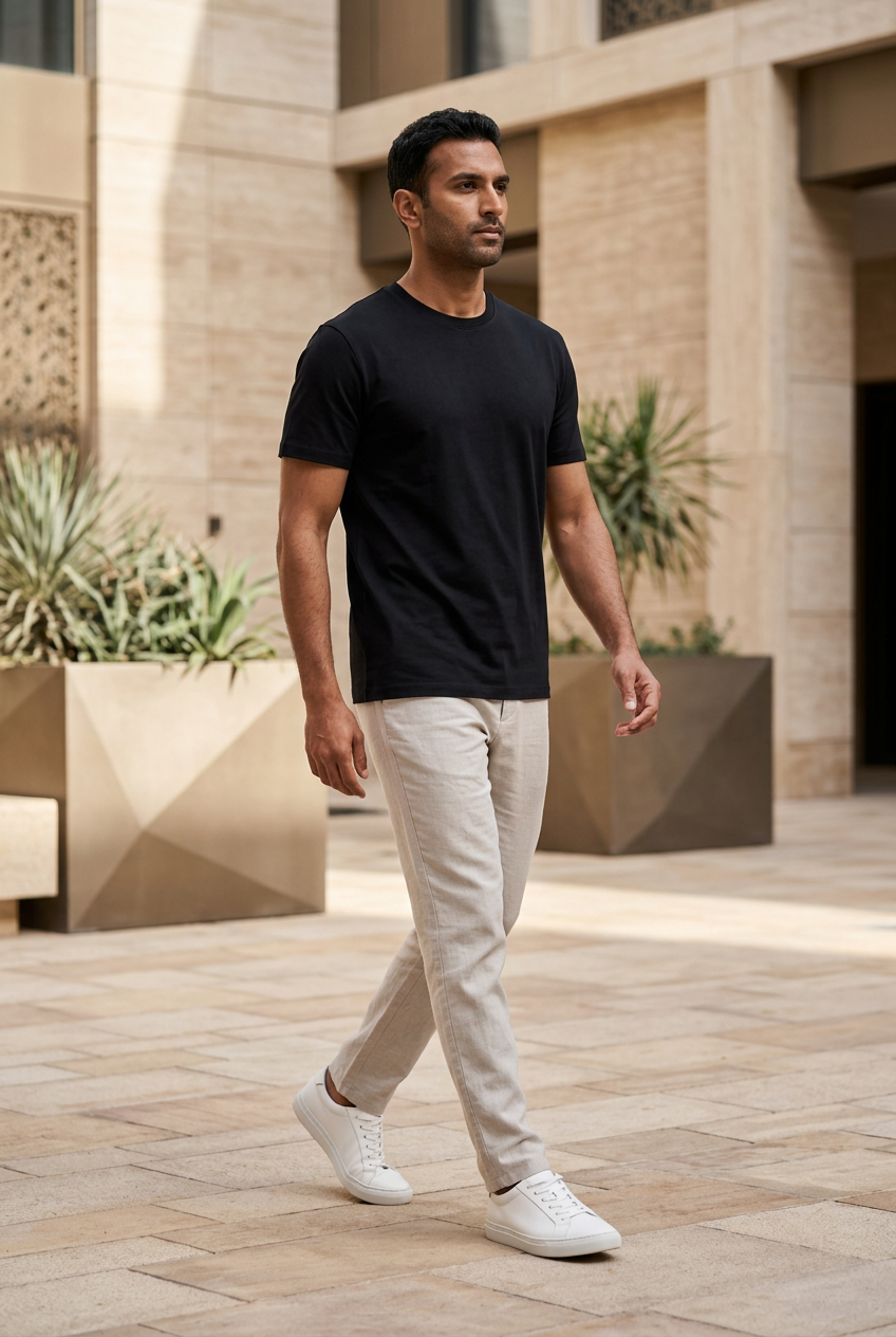 Vistuba Men's  Basic/Plain Short Sleeve T-Shirt - Soft Cotton Jersey Fabric