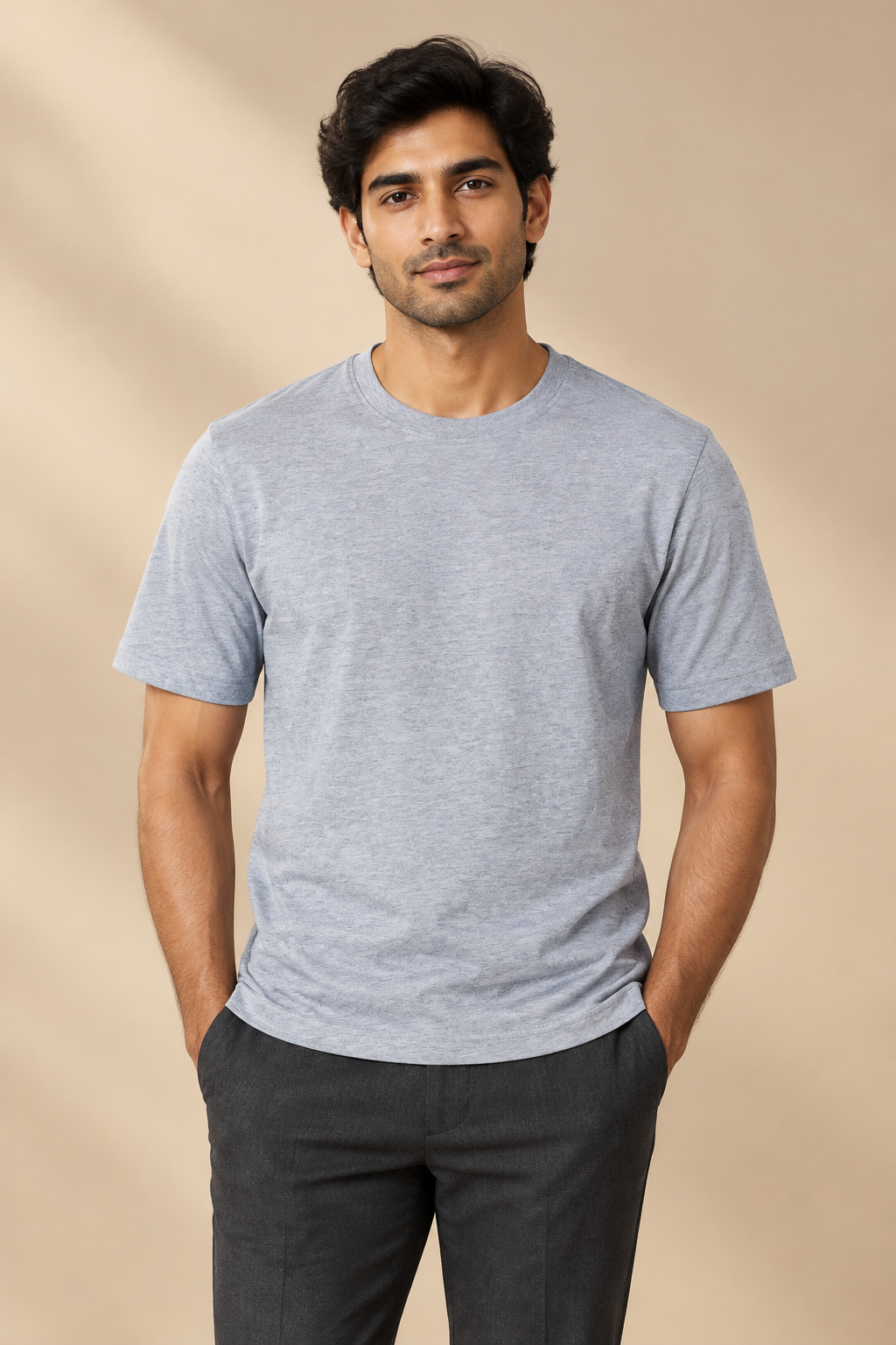Vistuba Men's  Basic/Plain Short Sleeve T-Shirt - Soft Cotton Jersey Fabric