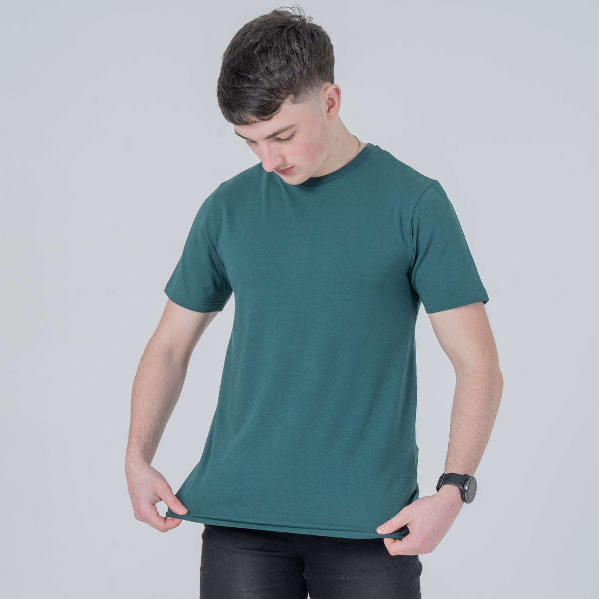 Vistuba Men's  Basic/Plain Short Sleeve T-Shirt - Soft Cotton Jersey Fabric
