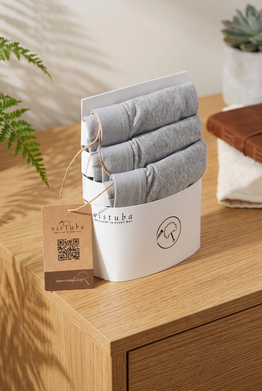 Warm lifestyle shot of the all-grey 3-pack